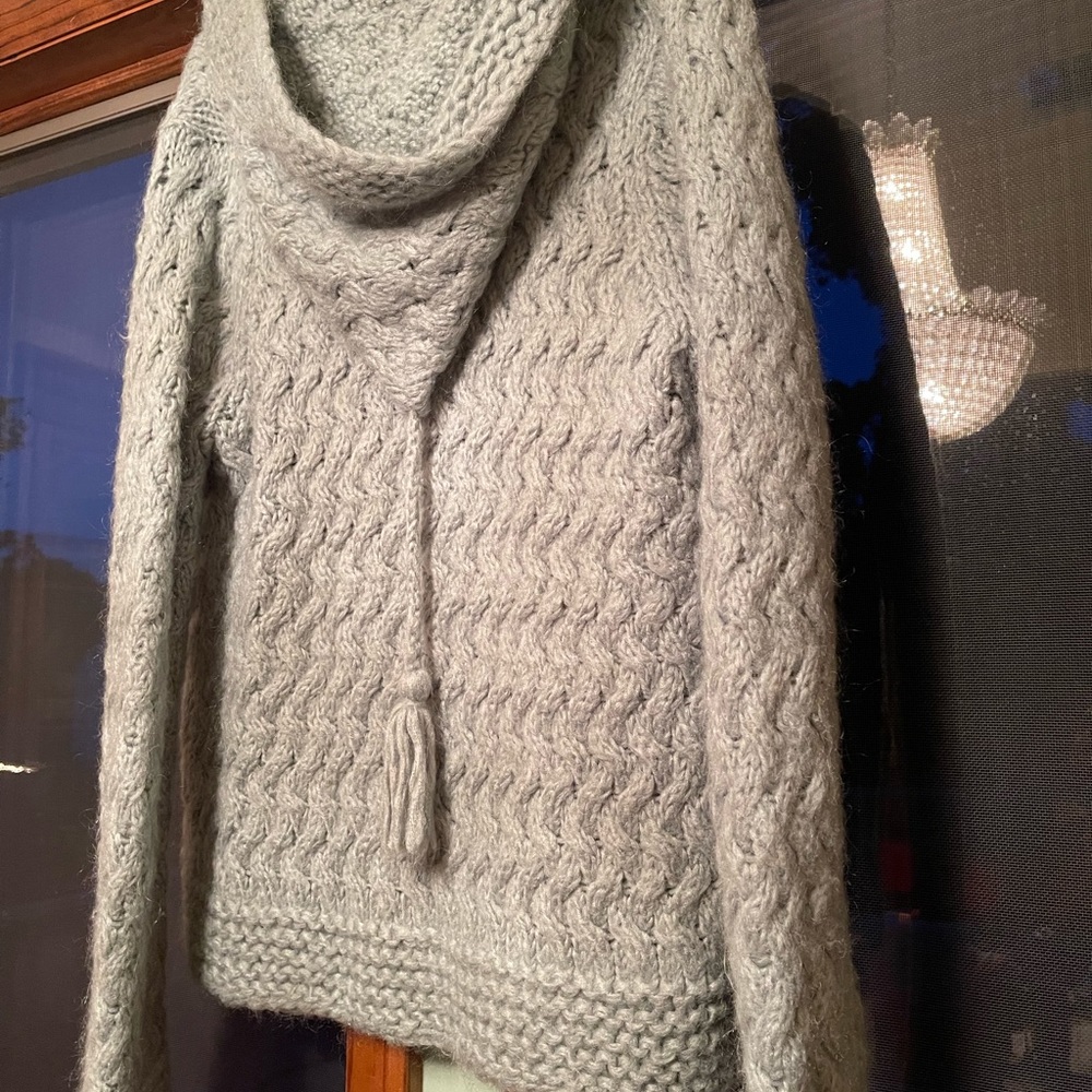 Rebecca Taylor large hooded cardigan beautiful n chunky comfy 4 beach evenings